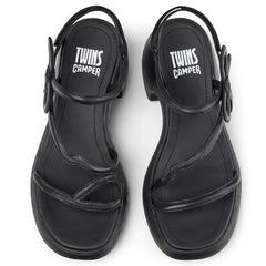 Camper Comfort Sandals Twins K201875-001 Black