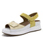 PieSanto Anatomic Sandal Candy 250422-734H Ochre-White